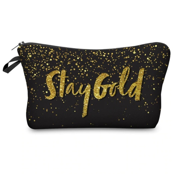 Handbags - Stay Gold Cosmetic Bag